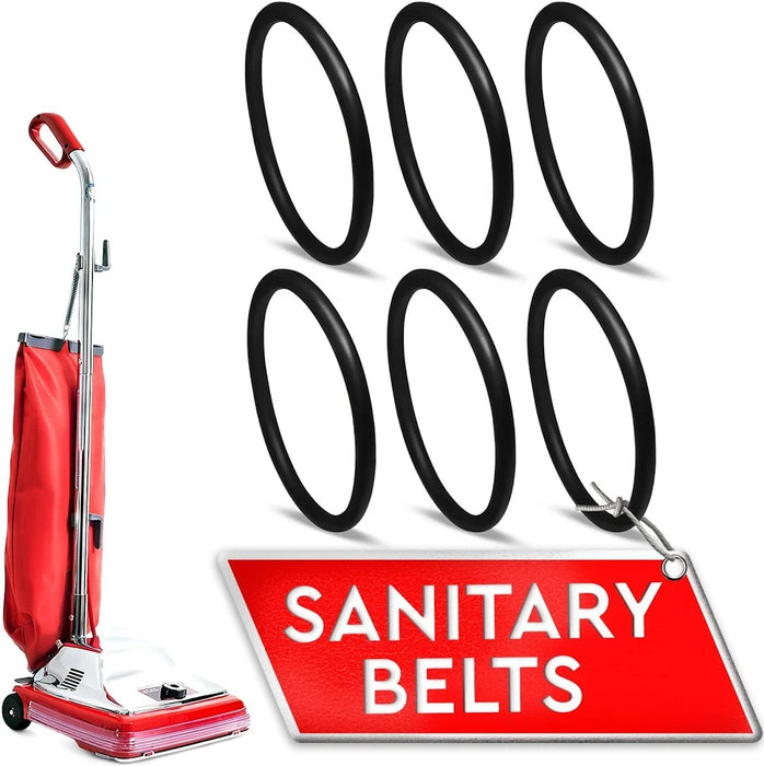 4" Vacuum Cleaner Sanitary Rubber Belt - 6 Pcs