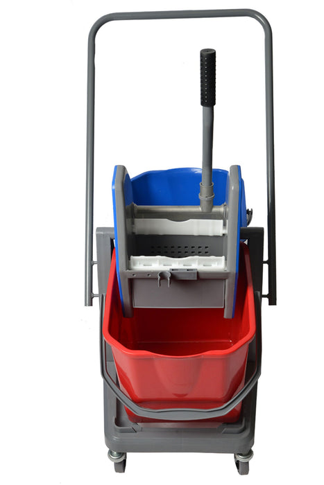 41qt Double Mop Bucket w/ Press Down Wringer and Wheels
