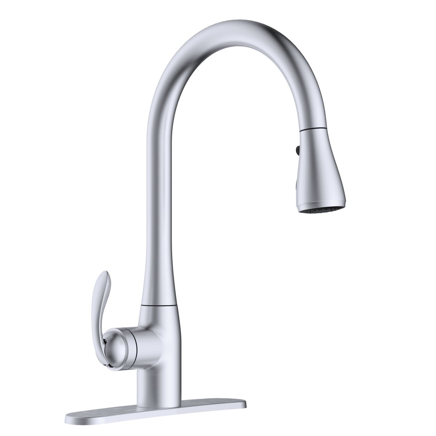 Pulldown Kitchen Faucet With Boost Spray - Stainless Steel