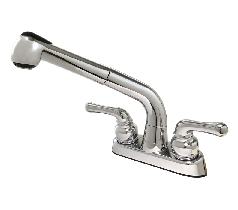 Pull Out Laundry Faucet w/ Tray - Chrome