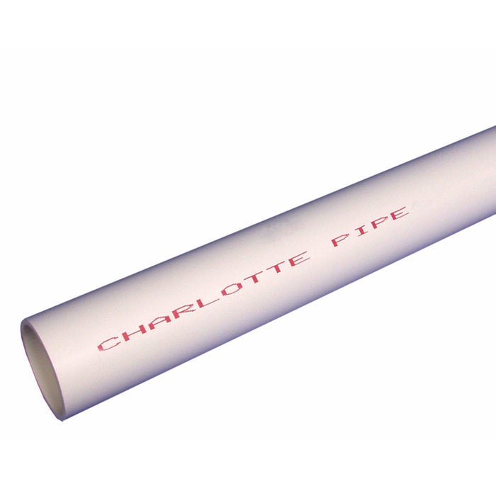 Charlotte Pipe PVC Pressure Pipe 3/4" X 10' - Plain End 480 psi 44876