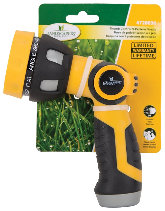 LANDSCAPERS 9-PATTERN PLASTIC HOSE SPRAY NOZZLE