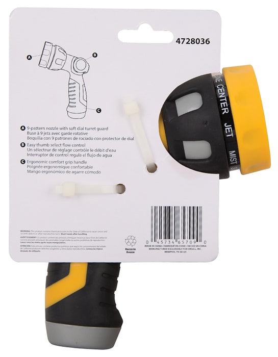 LANDSCAPERS 9-PATTERN PLASTIC HOSE SPRAY NOZZLE