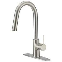 Kitchen Faucet Pull-Down Contemporary Brushed Nickel