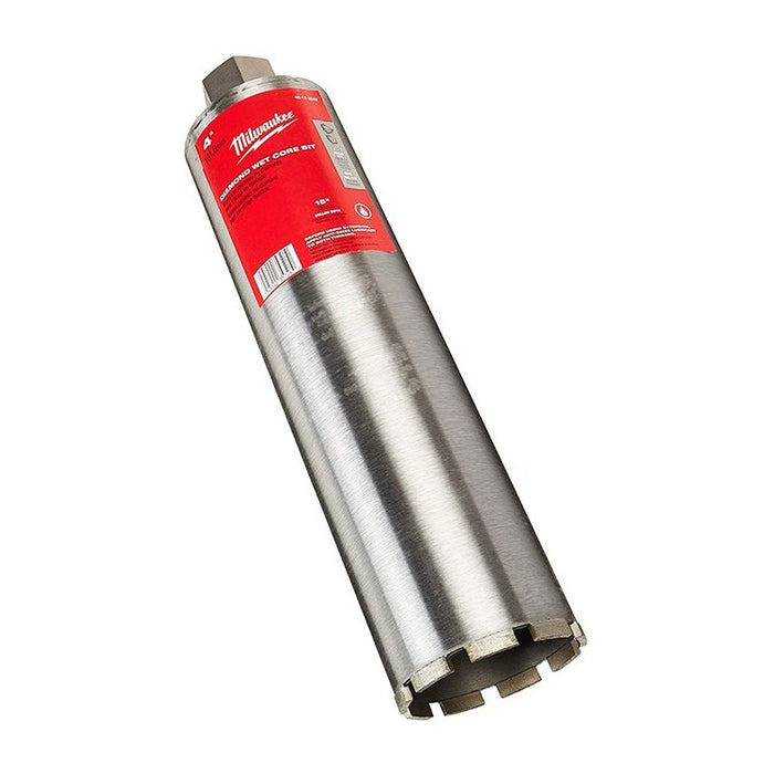 4" MILWAUKEE DIAMOND WET CORE BIT (15" DRILLING DEPTH)