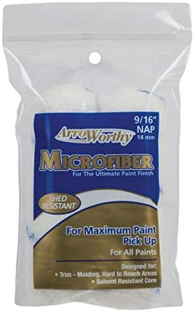 4 X 9/16 MICROFIBER MINI PAINT ROLLER COVER - 2 PK