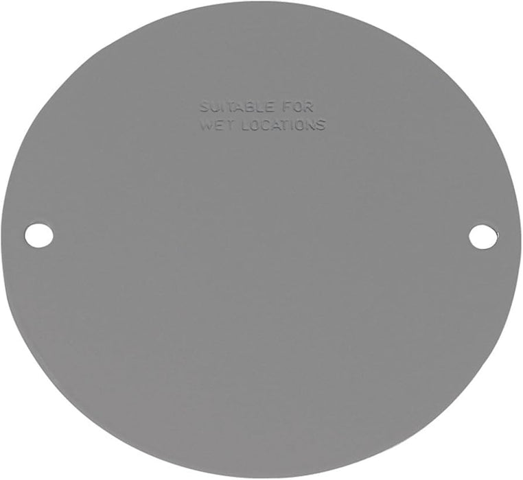 4" Blank Round Metal Waterproof Cover