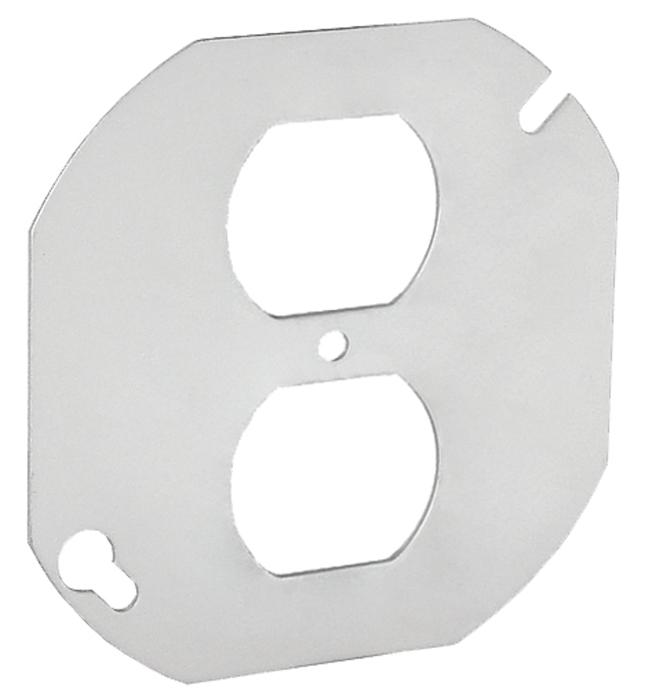 4" Round Duplex Receptacle Cover