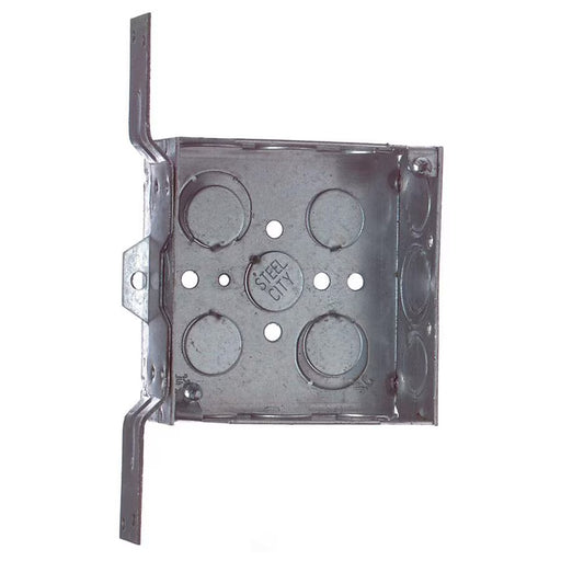 4" Square 1900 Outlet Box w/ 1/2 & 3/4 KO