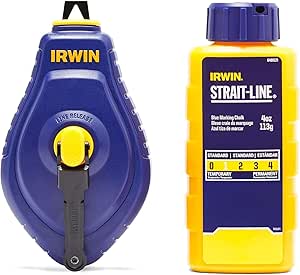 4oz IRWIN CHALK REFILL and 100' REEL SET - BLUE