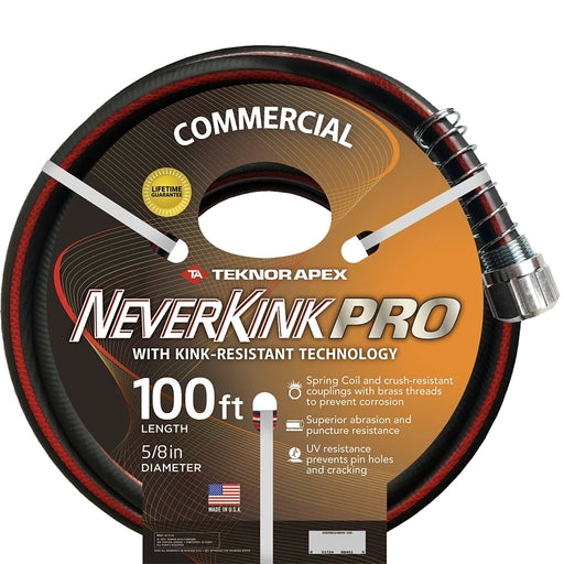 5/8 x 100 NeverKink Pro H/D Garden Hose (Red)