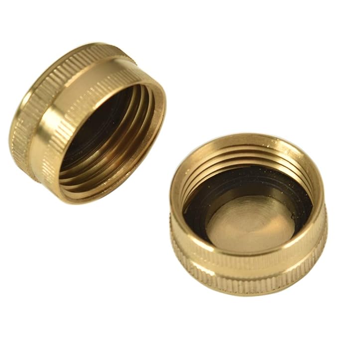 3/4" GARDEN HOSE BRASS CAP w/ WASHER ( 4016821 )