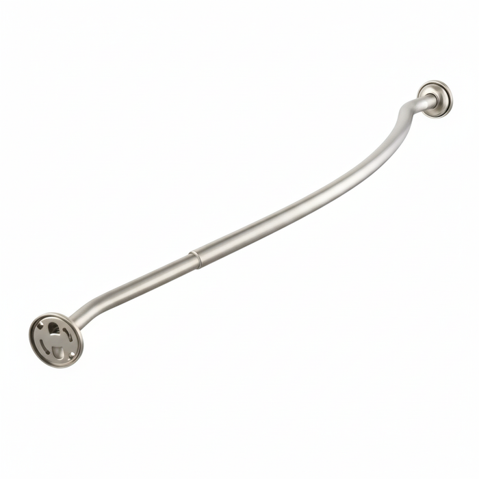 52-72" Curved Adj. Shower Rod - Brushed Nickel