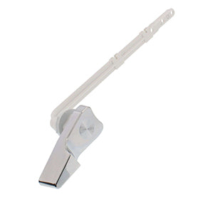 UNIVERSAL CHROME TOILET TANK FLUSH LEVER w/ BRASS ARM