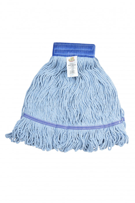 5" Wide Blue Looped Mop Head 4-Ply