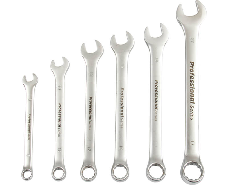 6-PC METRIC COMBINATION WRENCH SET (8 - 17mm)
