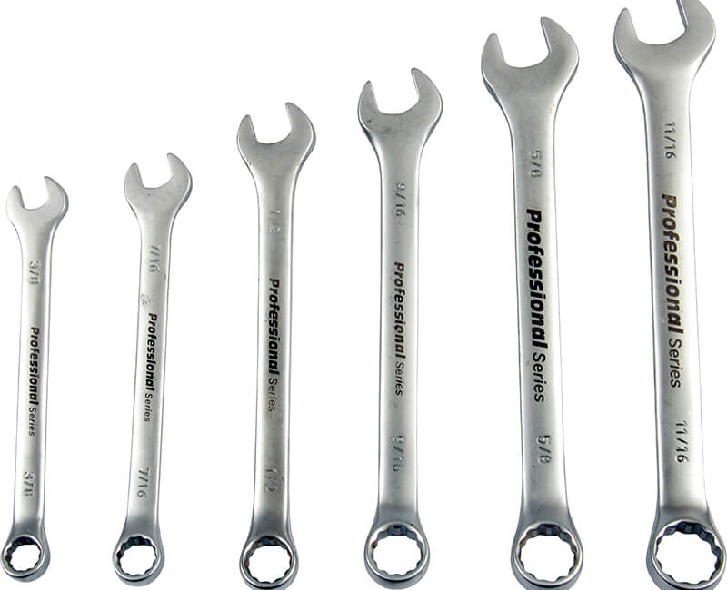 6-PC SAE COMBINATION WRENCH SET
