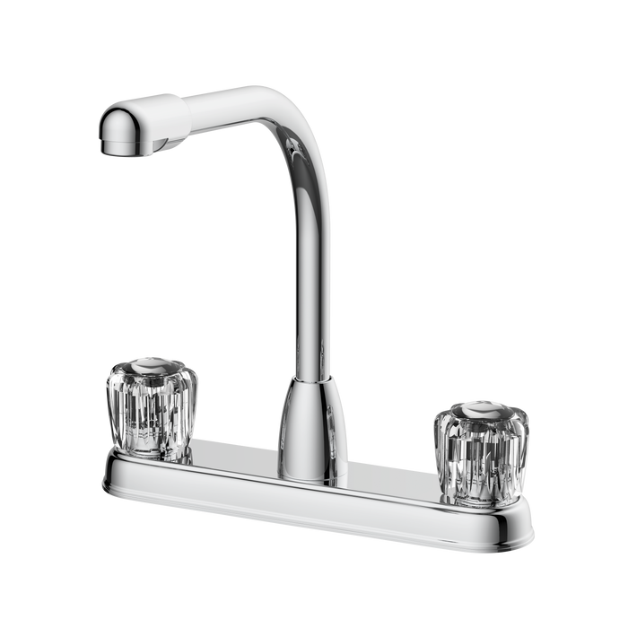 8" 2-Handle High-Spout Kitchen Faucet - Chrome