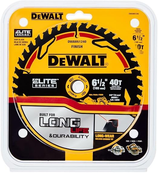 DeWalt Elite Series 6-1/2" Carbide Circular Saw Blade - 40 teeth