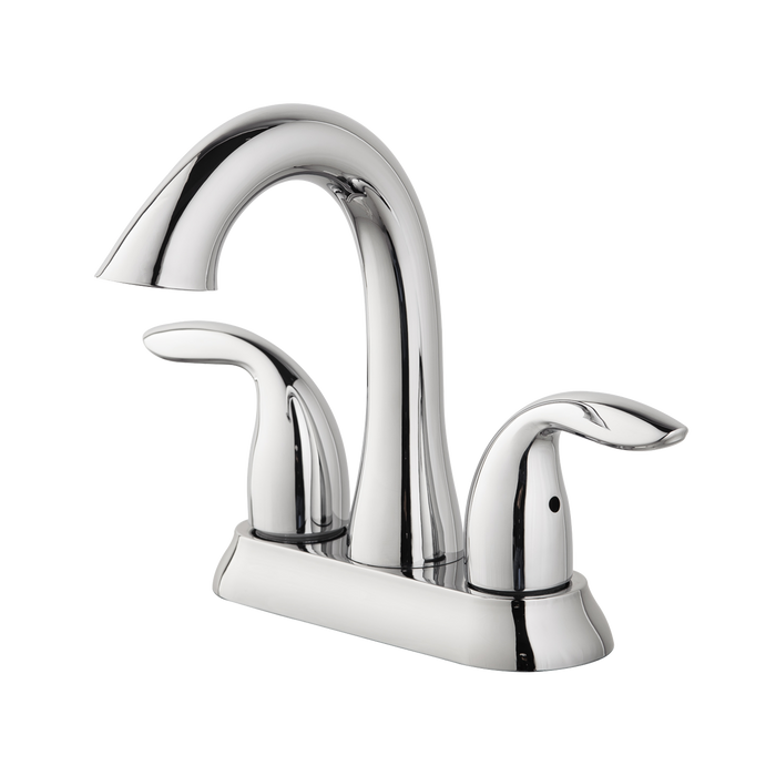 Two Handle 4" Centerset Bathroom Faucet With Pop-Up Drain- Chrome