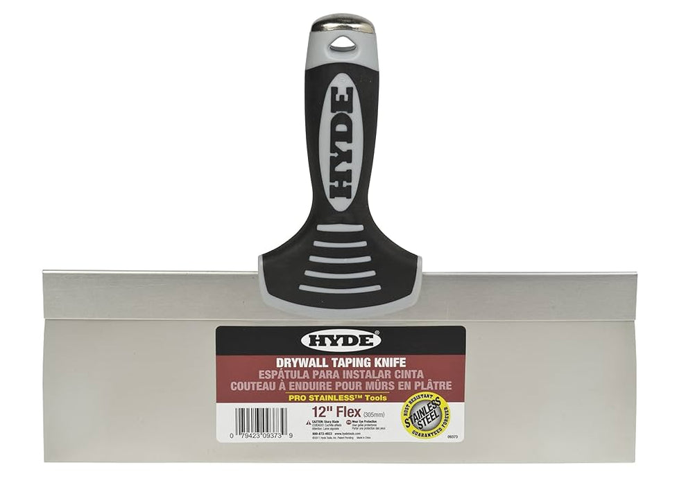 HYDE S.S. DRYWALL TAPING KNIFE RUBBER HANDLE