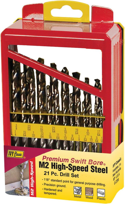 PREMIUM HIGH SPEED STEEL DRILL BIT SET