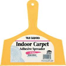 8" ADHESIVE SPREADER KNIFE WITH 1/8" KNOTCH FOR CARPET & VINYL TILE