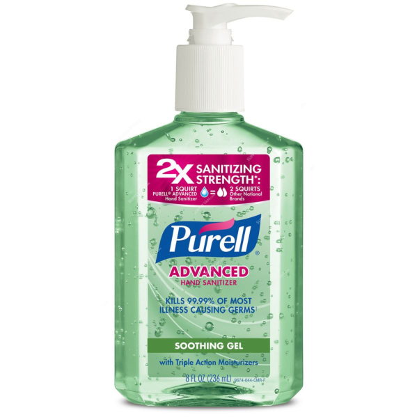 8oz Purell 2x Strength Advanced Hand Sanitizer Gel