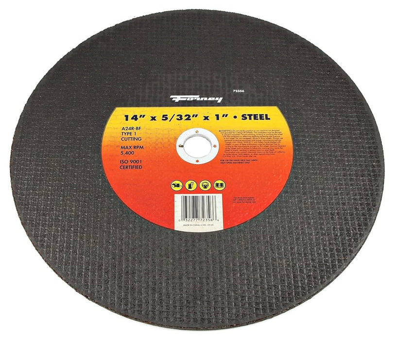 14" X 5/32 X 1" METAL CUTOFF BLADE TYPE 1 FOR USE WITH CHOP SAW