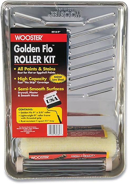 9" WOOSTER GOLDEN FLO 3-PIECE PAINT KIT
