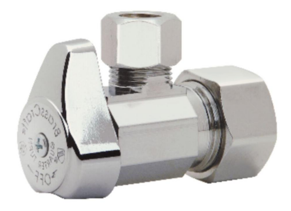 Comp. Angle Speedy Supply Valve - 1/4 Turn