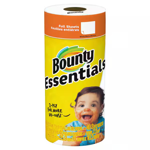 Bounty 2-Ply Roll Paper Towel 40 Sheets per Roll - 30 per Case