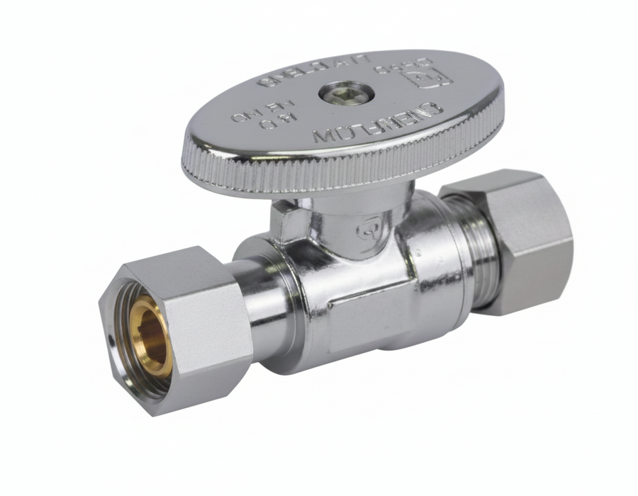 Comp. Straight Speedy Supply Valve - 1/4 Turn
