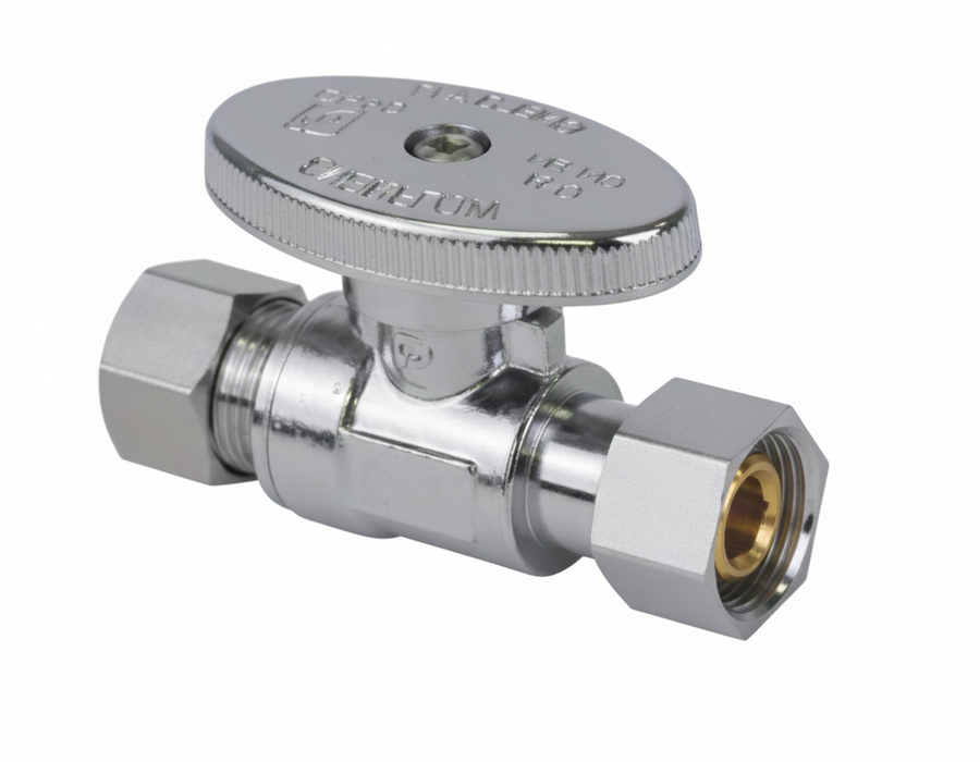 Comp. Straight Speedy Supply Valve - 1/4 Turn