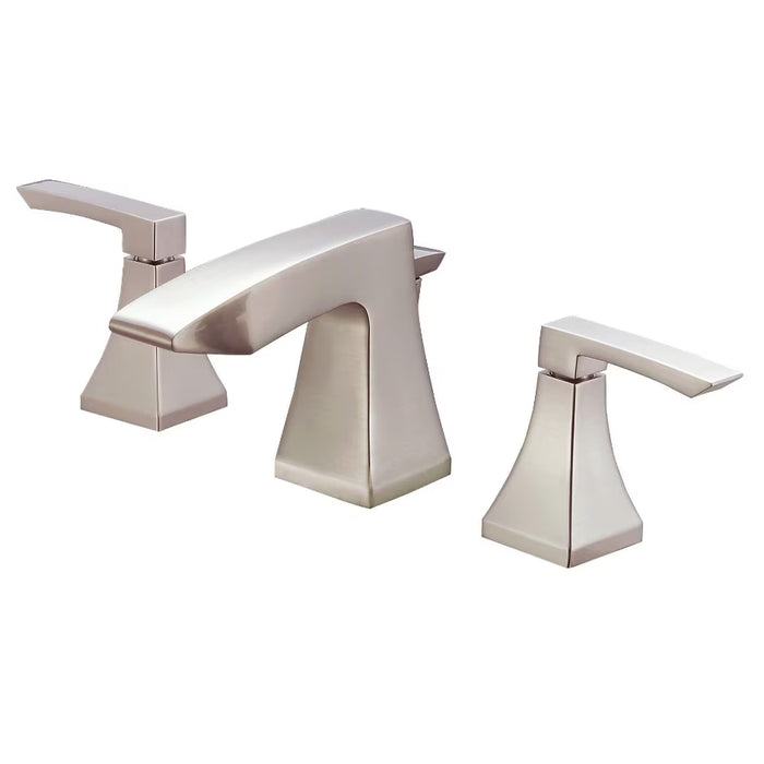 DANZE LOGAN SQUARE 2-HANDLE WIDESPREAD BATHROOM FAUCET - BRUSHED NICKEL