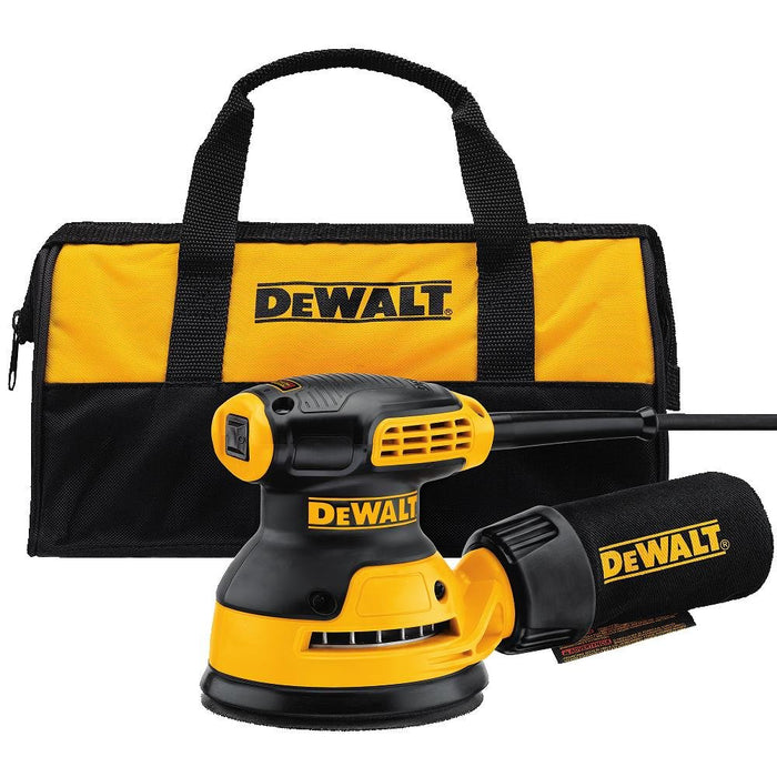 DEWALT 5" SINGLE SPEED RANDOM ORBIT SANDER KIT