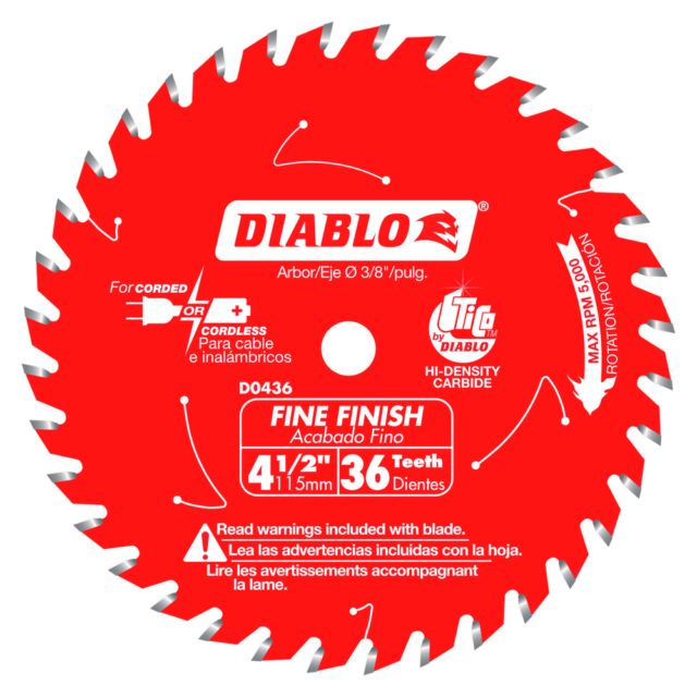 DIABLO 4-1/2" 36T SAW BLADE