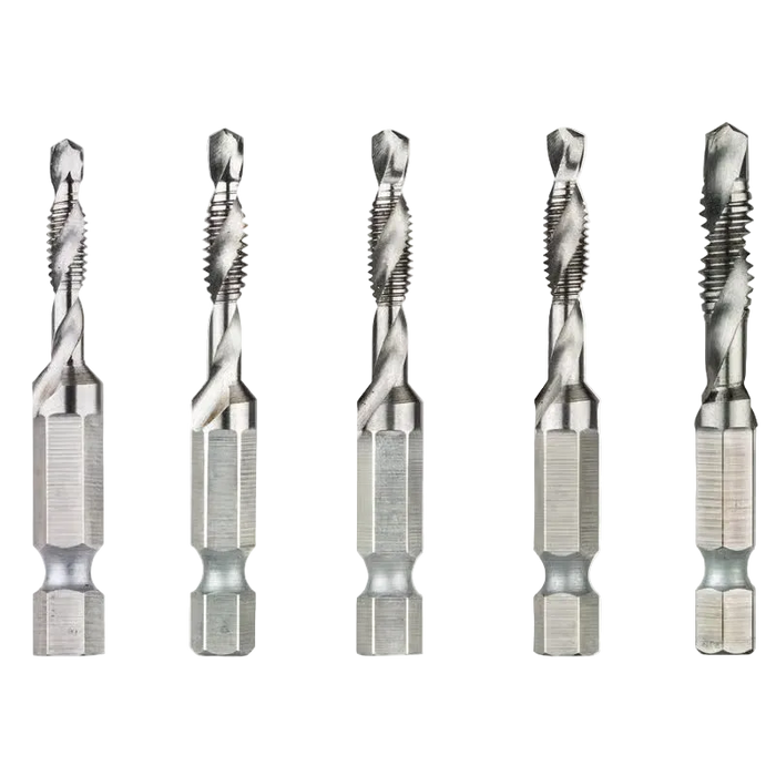 DeWalt Steel SAE Drill and Tap Bit Set 5 pc
