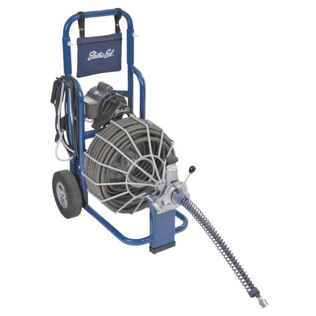 ELECTRIC EEL DRAIN CLEANING MACHINE w/ 100' X 1/2" CABLE