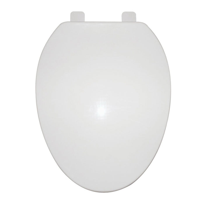 MAYFAIR ELONGATED PLASTIC SLOW-CLOSE TOILET SEAT - WHITE
