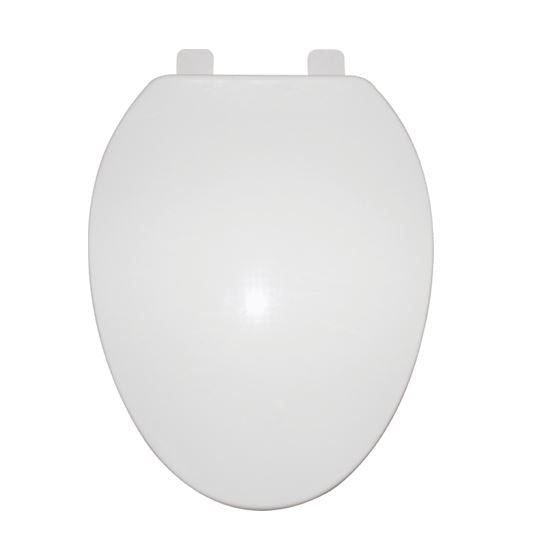 MAYFAIR ELONGATED PLASTIC SLOW-CLOSE TOILET SEAT - WHITE