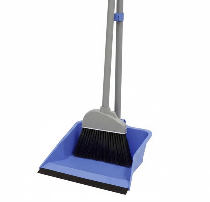 Flip-Lock Dust Pan and Lobby Broom