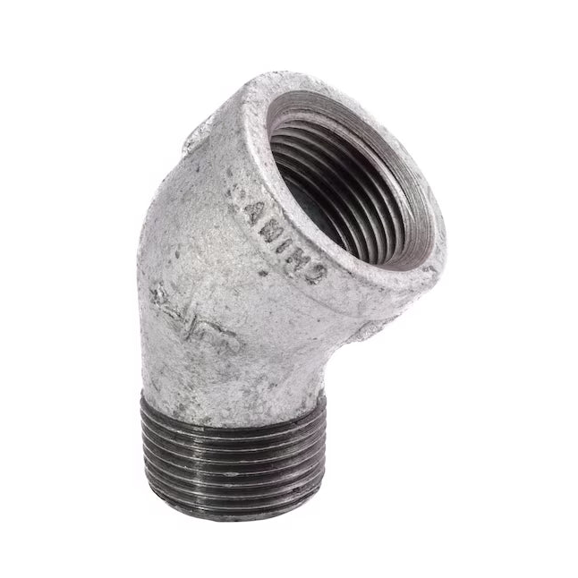 Galvanized Street 45 Elbow