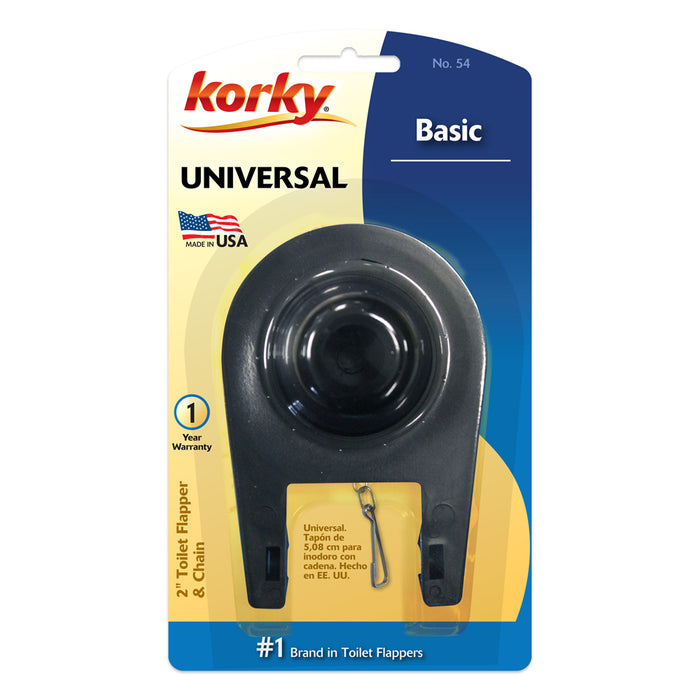 KORKY 2" BASIC UNIVERSAL TOILET FLAPPER