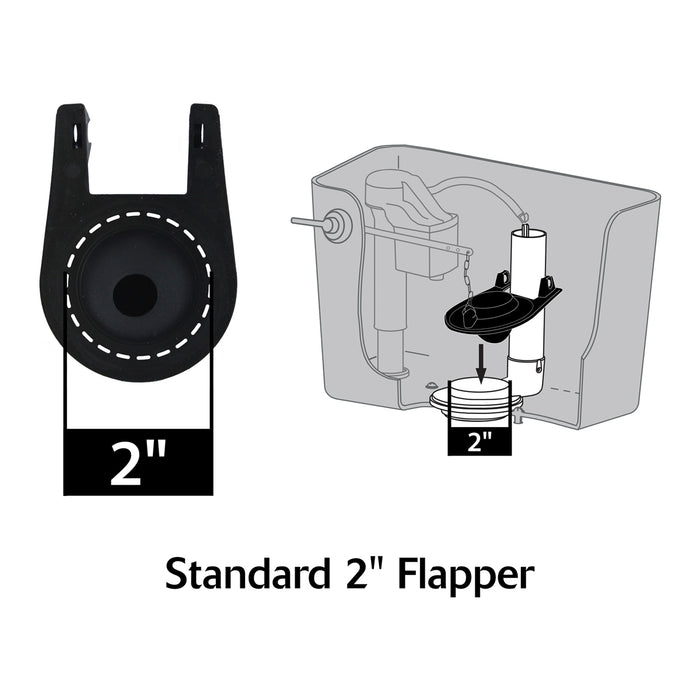 KORKY 2" BASIC UNIVERSAL TOILET FLAPPER