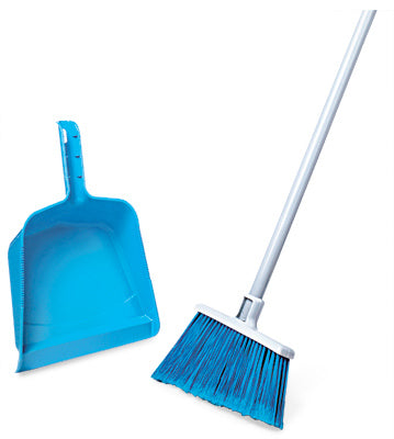 Large Angle Broom w/ Dust Pan