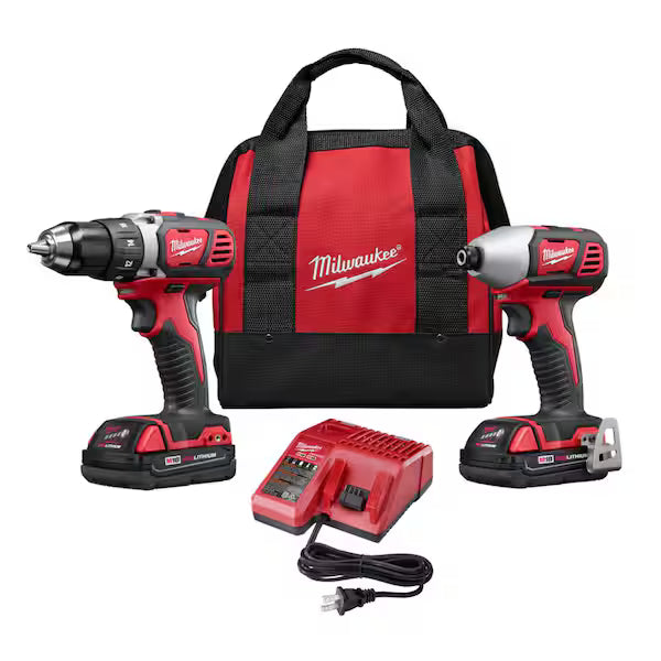 MILWAUKEE M18 18V LITHIUM ION 2 TOOL COMBO KIT