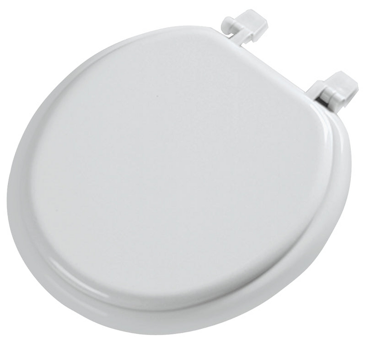 Round Wood Toilet Seat 6139216 - White