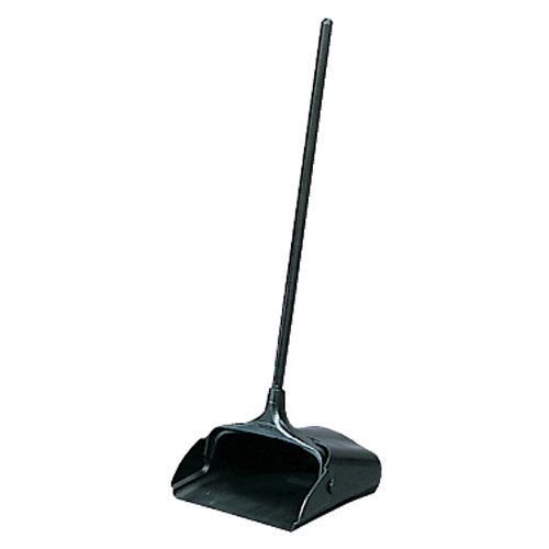 Rubbermaid Black Lobby Dustpan on Wheels