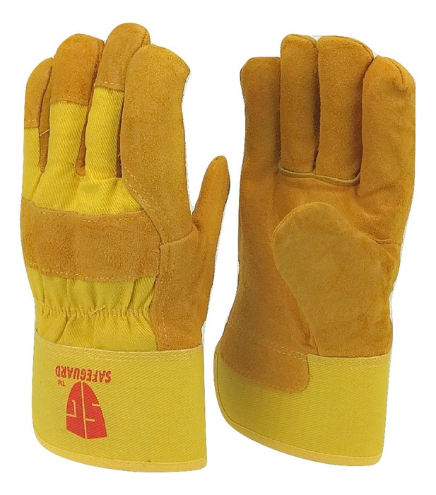 SAFEGUARD LEATHER PALM INSULATED WINTER WORK GLOVES